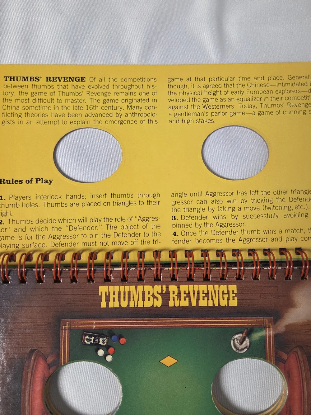 Official Book of Thumb‎ Wrestling by James Becker & Andy Mayer 1983 Sports VNTG